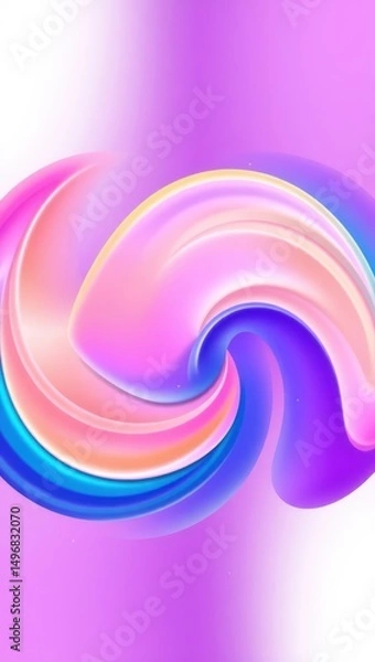 Obraz Mobile wallpaper,  a swirling vortex of pastel colors creating a mesmerizing abstract design