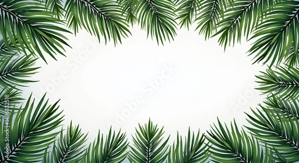 Fototapeta palm tree frame