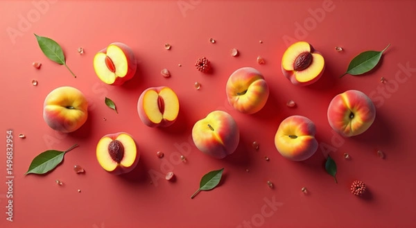 Fototapeta close up of a red tomato