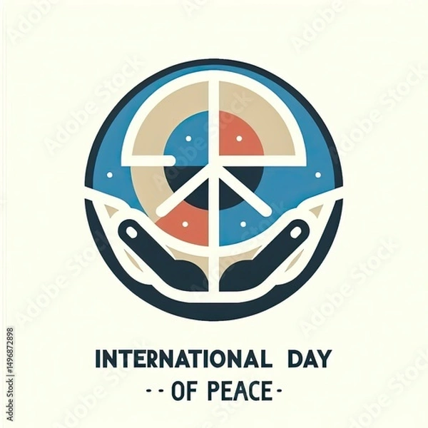 Fototapeta International Day of Peace (September 21): Dedicated to world peace and specifically the absence of violence, such as might be occasioned by a temporary ceasefire in a combat zone, for purposes of hum