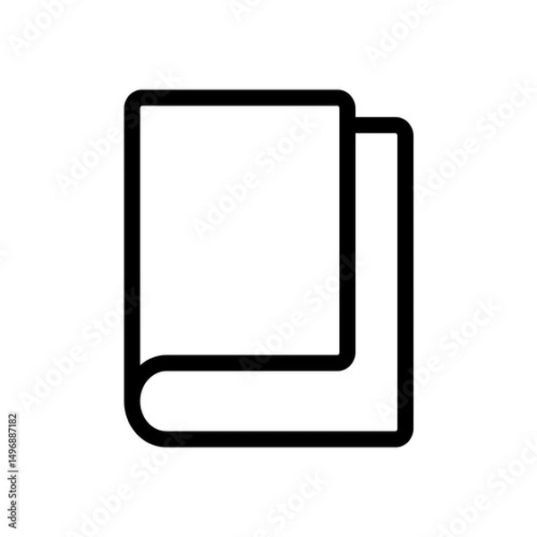 Fototapeta Notebook Outline Icon