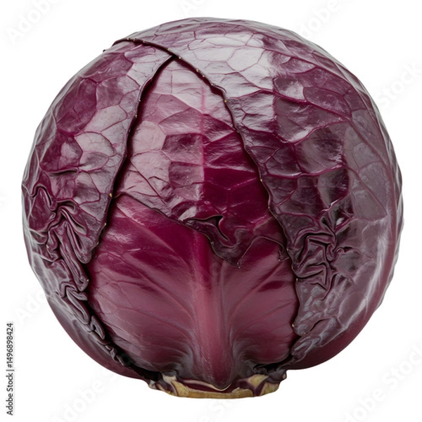Fototapeta Red Cabbage: Fresh, Vibrant & Healthy on transparent background
