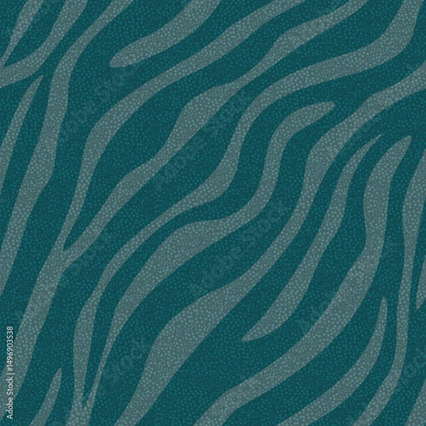 Fototapeta Seamless Zebra Stripe Pattern in Black and White with Linen Texture

