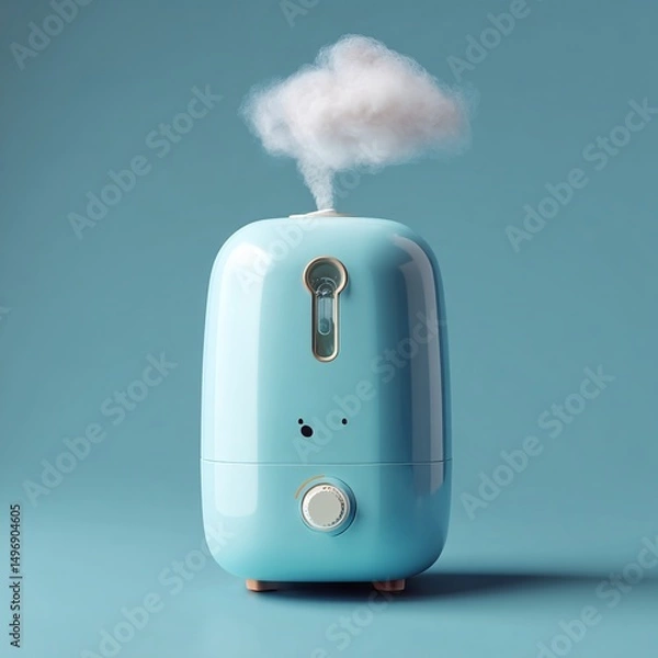 Fototapeta Icon of an air humidifier in 3D, crafted for efficient and stylish use.