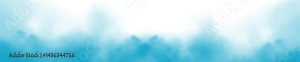 Obraz PNG fog texture isolated on transparent background, Beautiful swirling light blue color smoke, Special effect of steam, Vector isolated smoke
