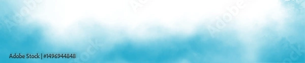Obraz PNG fog texture isolated on transparent background, Beautiful swirling light blue color smoke, Special effect of steam, Vector isolated smoke