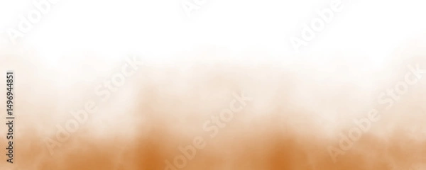 Obraz PNG fog texture isolated on transparent background, Beautiful swirling Orange color smoke, Special effect of steam, Vector isolated smoke