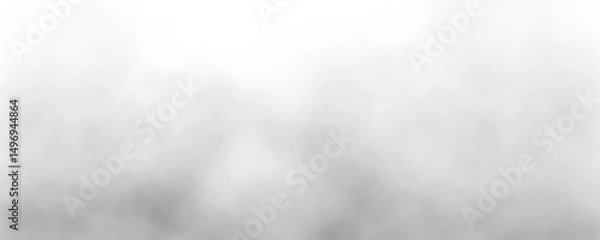 Obraz PNG white fog texture isolated on transparent background, Beautiful swirling gray smoke, Special effect of steam, Vector isolated smoke