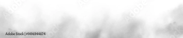Obraz PNG white fog texture isolated on transparent background, Beautiful swirling gray smoke, Special effect of steam, Vector isolated smoke