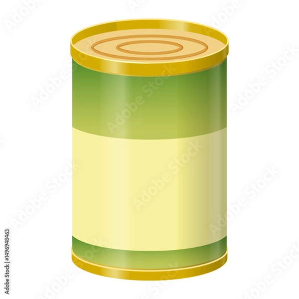Obraz Metal can tin mock up template