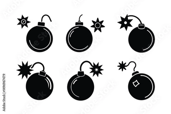 Obraz cartoon style dynamite vector illustration clean cartoon dynamite pack