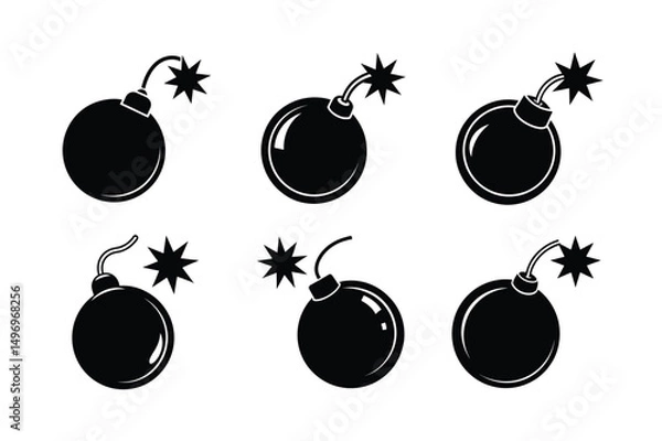 Obraz cartoon style dynamite vector illustration clean explosion