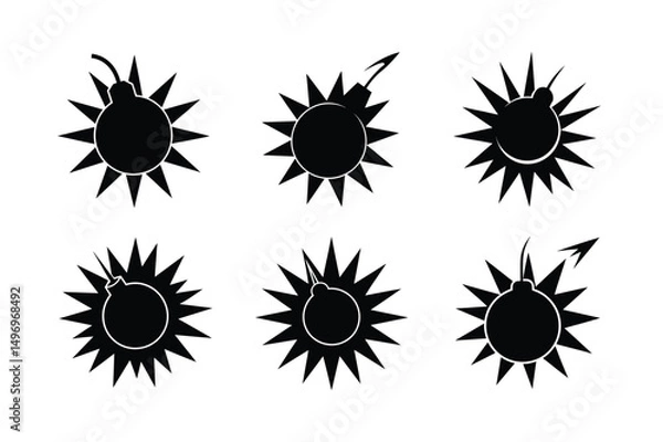 Obraz cartoon style dynamite vector illustration clean cartoon explosion