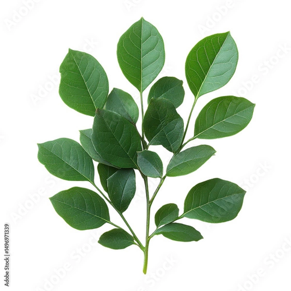 Obraz Black Locust Leaf isolated on transparent background