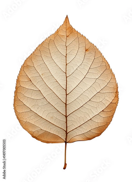 Fototapeta Autumn Leaf – Dry Fall Foliage Isolated PNG