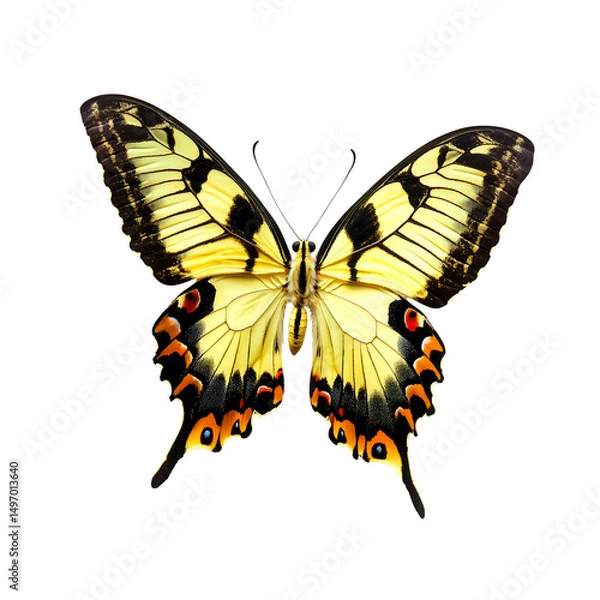 Fototapeta Butterfly – Colorful Insect Isolated PNG