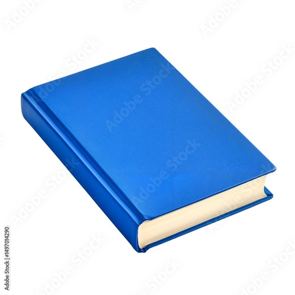 Fototapeta Blank Book – Empty Blue Cover Isolated PNG