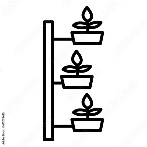 Fototapeta Hydroponic Line Vector