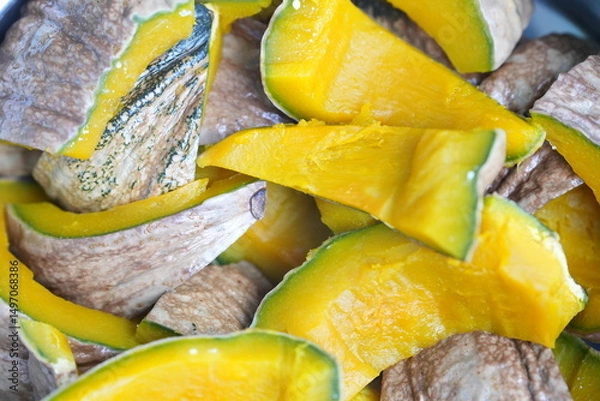 Obraz Steamed pumpkin simple, sweet, and naturally beautiful