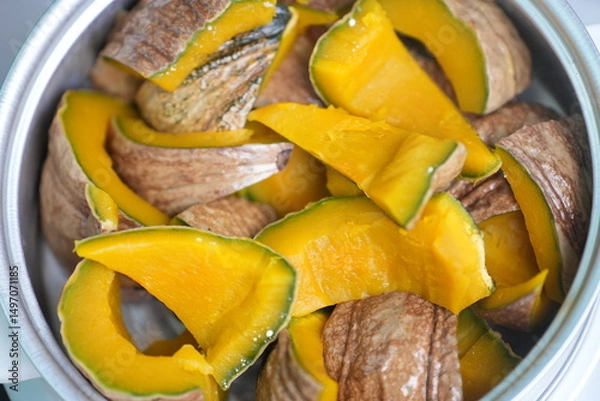Obraz Steamed pumpkin simple, sweet, and naturally beautiful