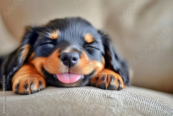 Fototapeta お昼寝する犬
