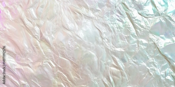 Fototapeta Vintage abstract pearlescent foil background with shimmering mother-of-pearl and rainbow colors.Pearlescent texture.