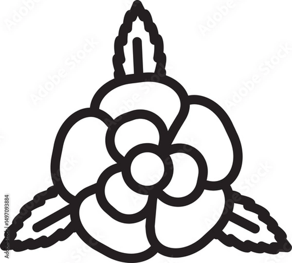 Obraz Rose vector illustration