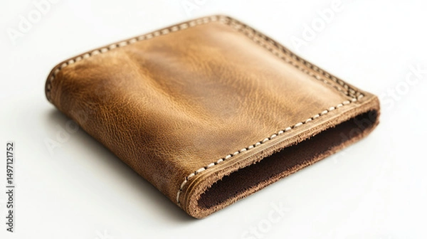 Obraz brown leather wallet