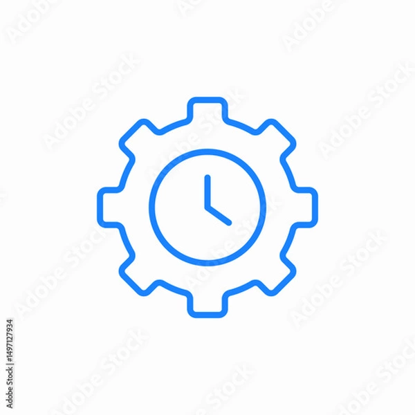 Fototapeta time management icon sign vector