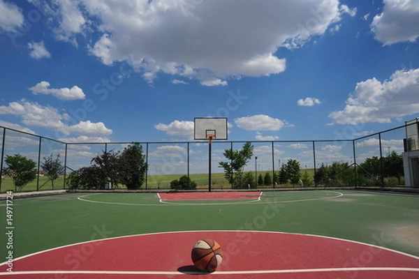 Obraz basketball field