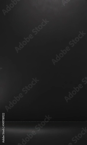 Obraz Sleek black leather, glossy texture  High-resolution backdrop ,  wallpaper,  surface,  modern