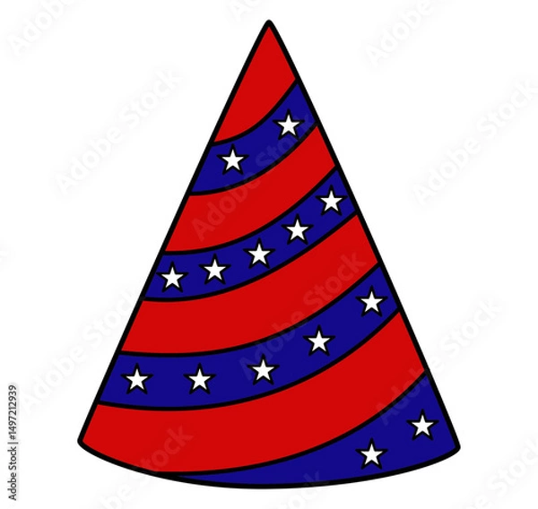 Obraz fourth of july hat party