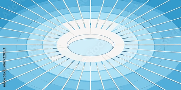 Obraz Blue abstract background with radial light pattern design