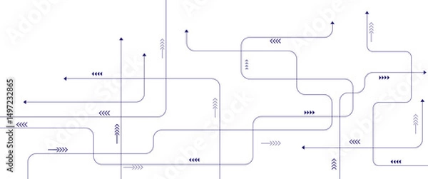 Fototapeta Vector digital technology background. Circuit board background technology
