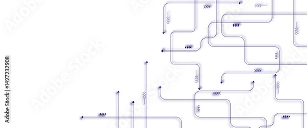 Fototapeta Vector digital technology background. Circuit board background technology