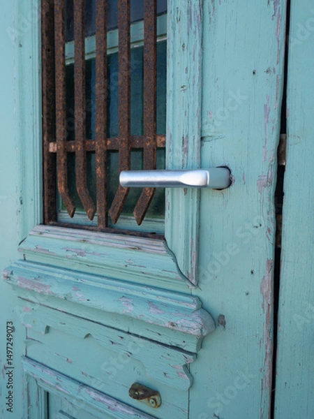 Obraz Old Vintage Door with Handle