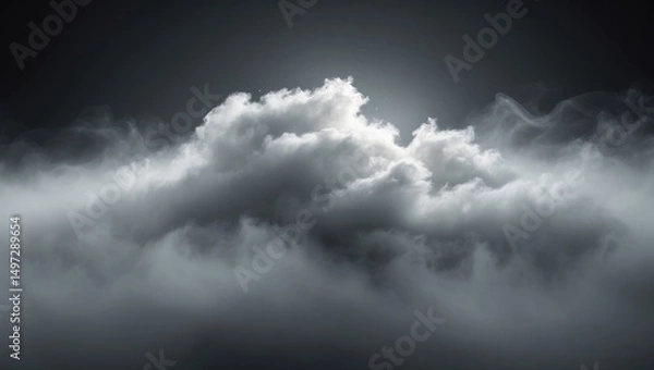 Obraz Overlay background featuring dust effect and black noise grain.