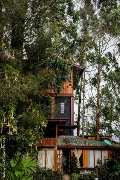 Obraz Beautiful view of Kayu Putih Villa in Alahan Panjang, West Sumatera.