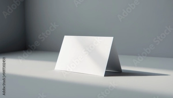 Fototapeta Business card without text and subtle shadows.