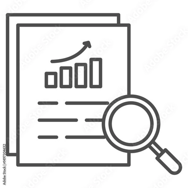 Obraz Data Outline Icon Element For Design