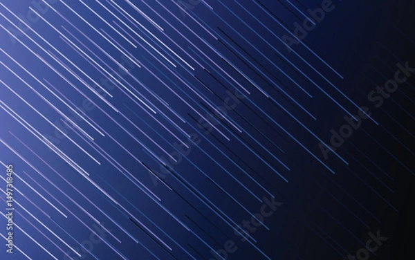 Obraz Diagonal line pattern on a dark gradient mesh background. Modern abstract vector design with flowing motion and digital aesthetics