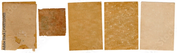 Fototapeta Old textured card paper without background 
grunge style