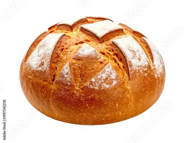 Obraz loaf of bread isolated on white