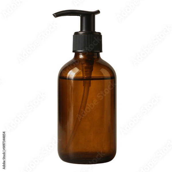 Obraz white plastic bottle isolated on transparent or white background png