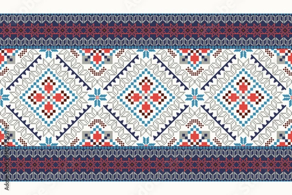 Obraz Geometric ethnic oriental pattern vector 