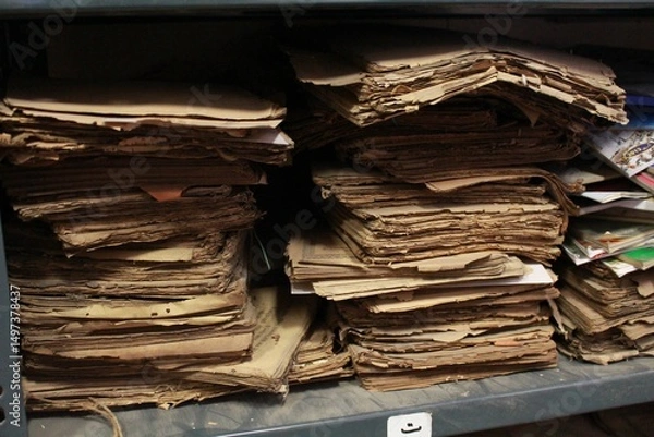 Obraz Old Books and Library 