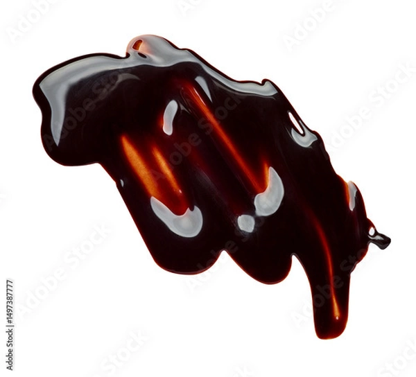 Fototapeta chocolate stain fleck food dessert syrup liquid drop drip spill mess melt leaking