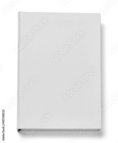 Fototapeta book paper education page literature notebook textbook background blank white design mock up template