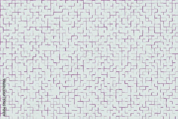 Obraz Light Blue Geometric Pattern with Purple Lines