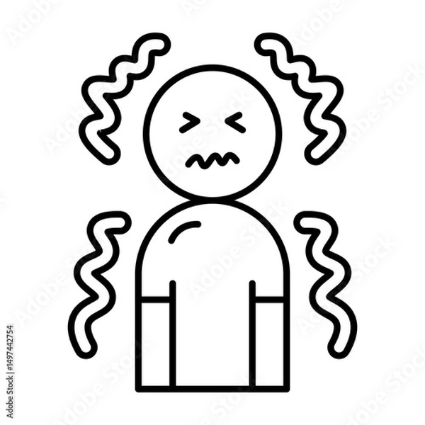 Obraz Chills line icon